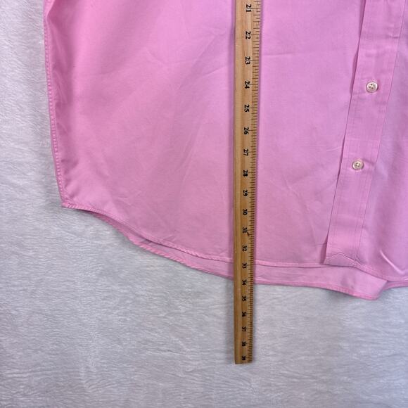 VTG Ralph Lauren Mens 2XB Pink Blue Pony Preppy Classic Resort Camp Golf Shirt - Picture 7 of 8
